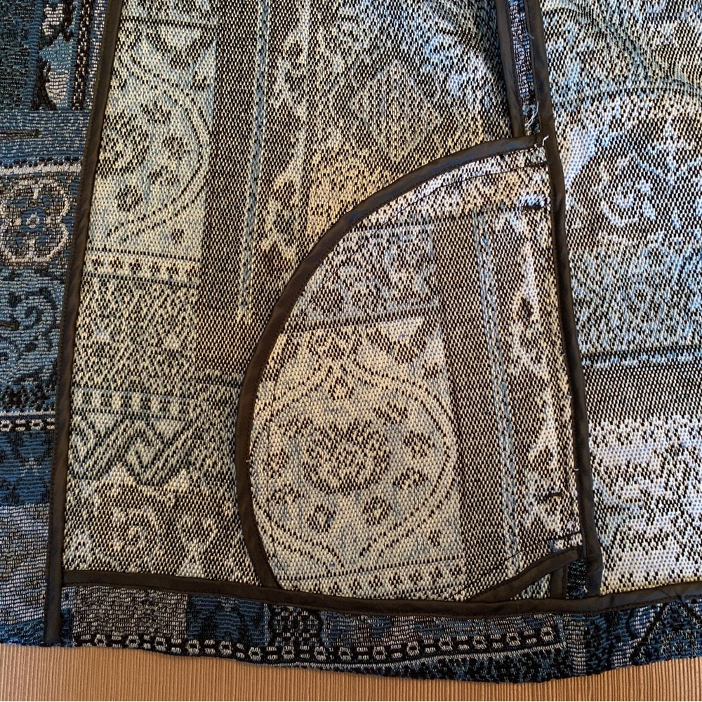 Vintage Appleseed's Blue and Black Tapestry Jacket - Picture 10 of 10